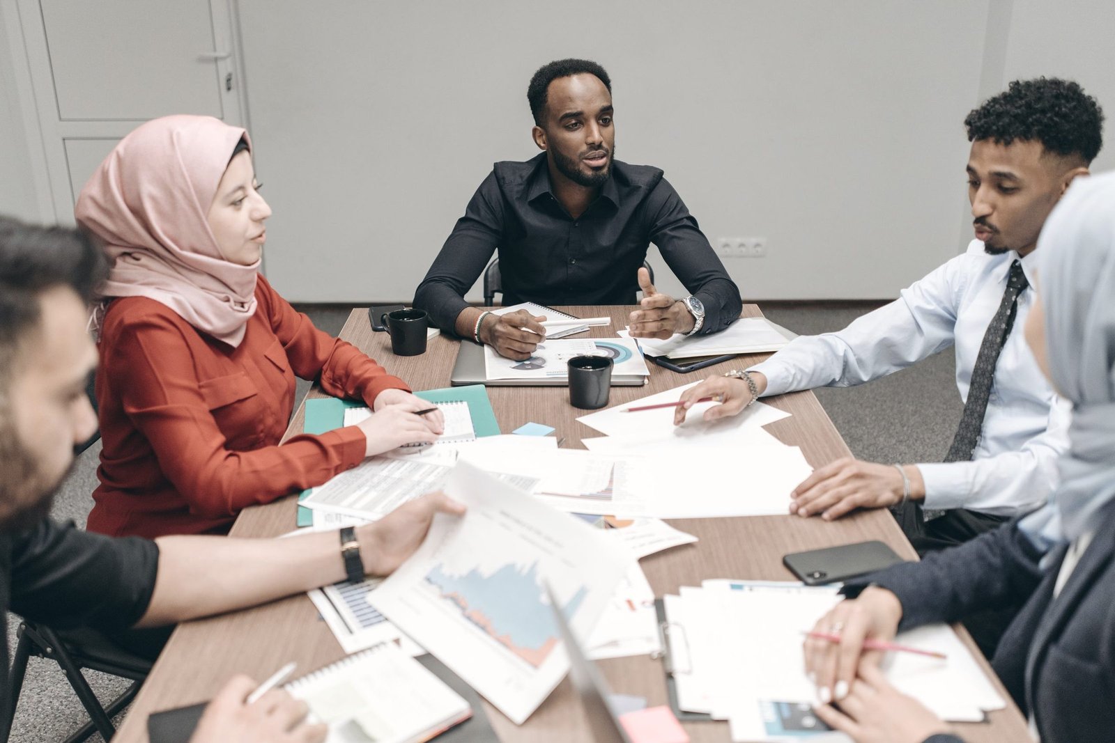 Diverse team in a meeting